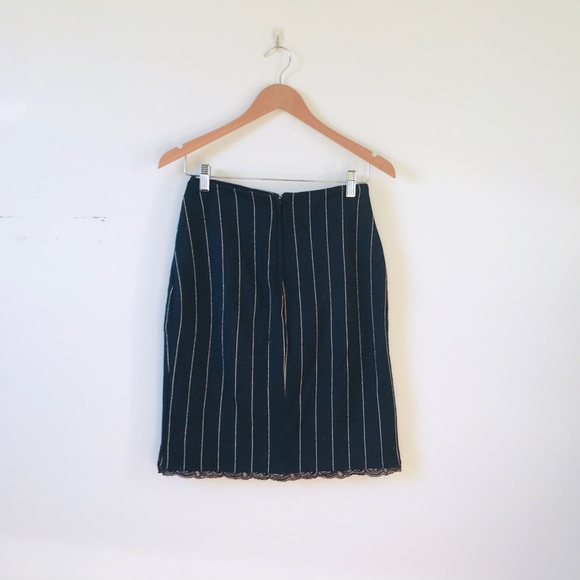 Pinstriped Pencil Skirt - Picture 3 of 8